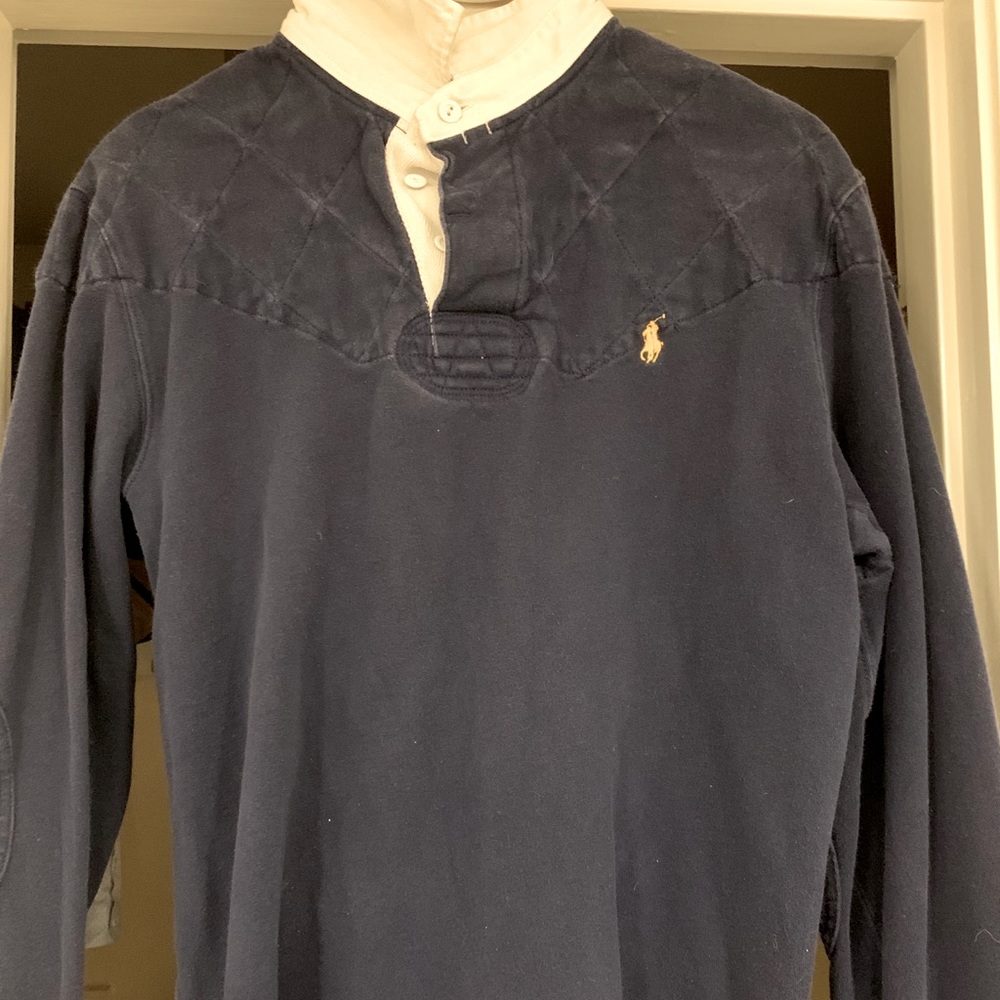 Ralph Lauren POLO navy blue long sleeve shirt